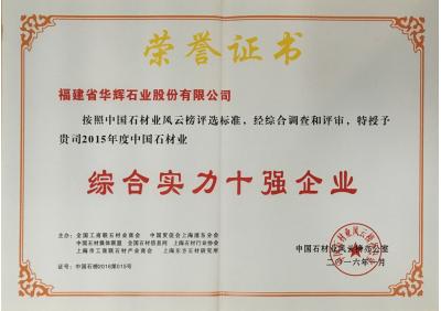 綜合實力十強企業